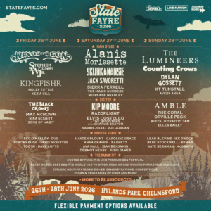 State Fayre 2026 poster with line-up
