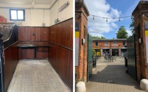 A stables unit converted into an artist studio.